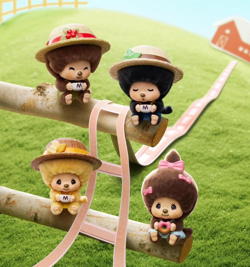 MINISO Monchhichi Coffee Farm Series Face Change Blind Box Pendant