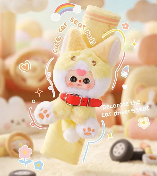 Baby Three Car seat belt shoulder cover Series Plush Blind Box