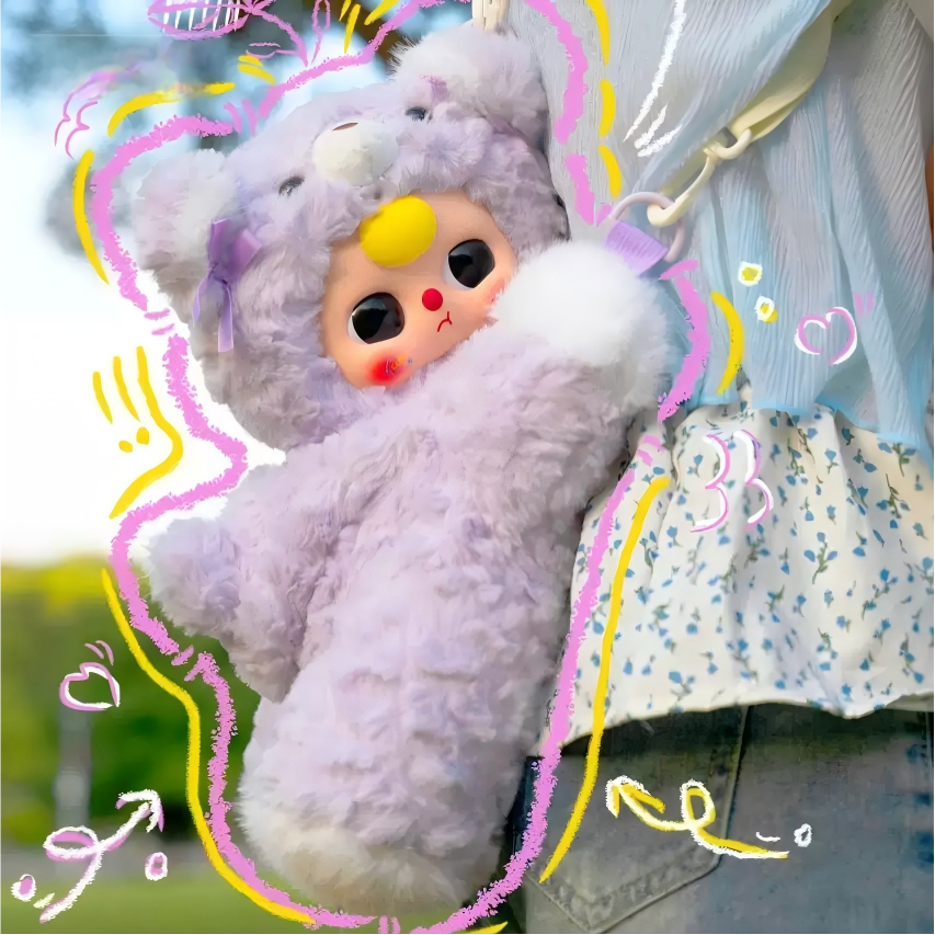 Baby Three 400% Hughug Baby Backpack Series Plush Blind Box  (Buy 2 Get 1 Free - No Box Option)