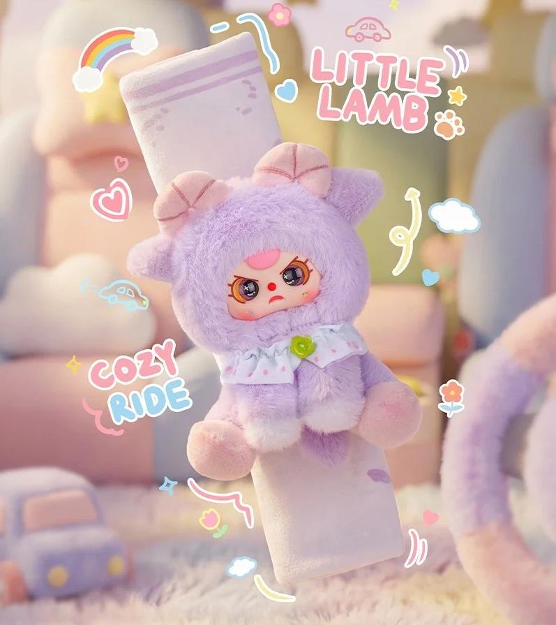 Baby Three Car seat belt shoulder cover Series Plush Blind Box