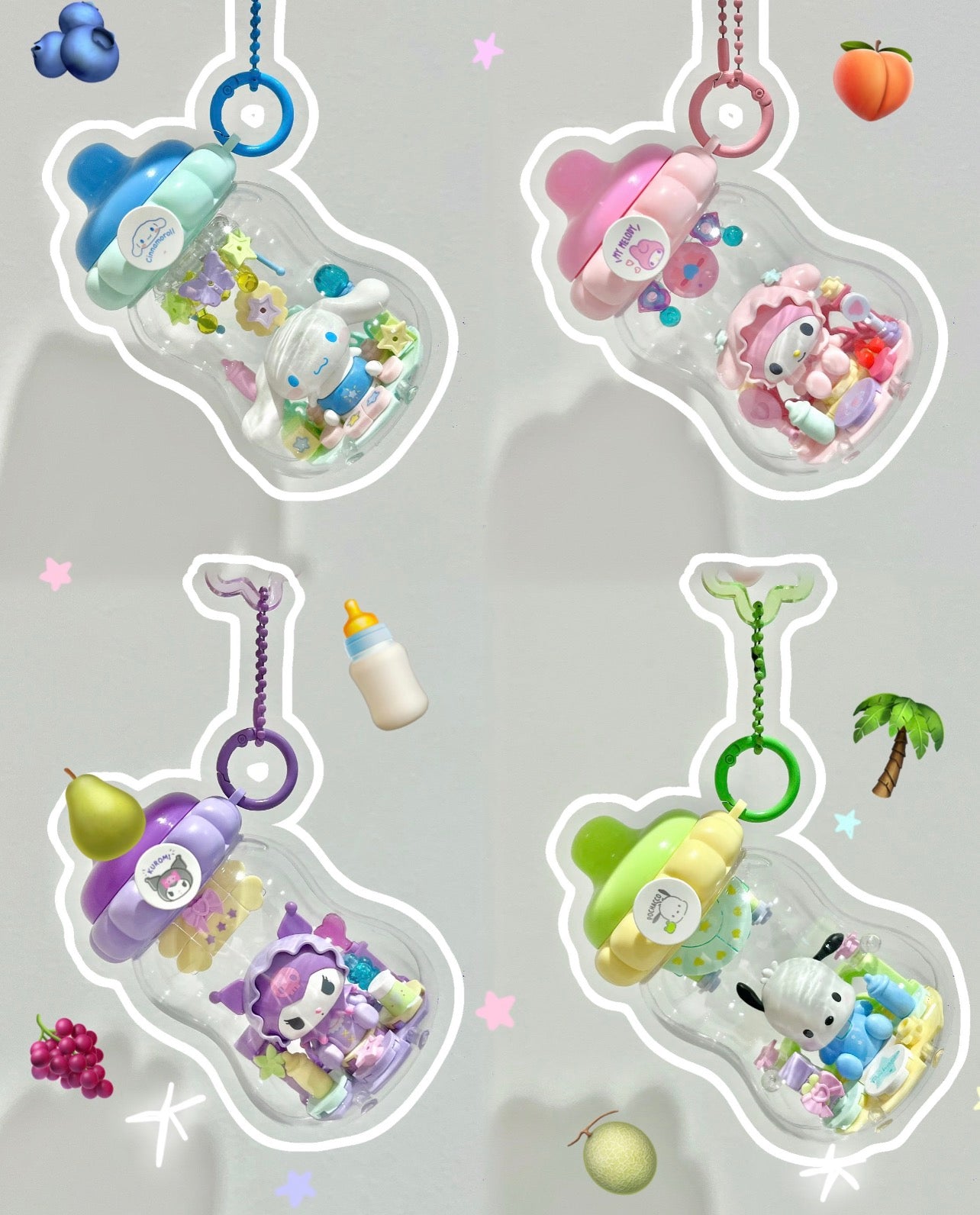 TOPTOY Sanrio Family Dun Dun Milk Bottle Building Block Blind Box