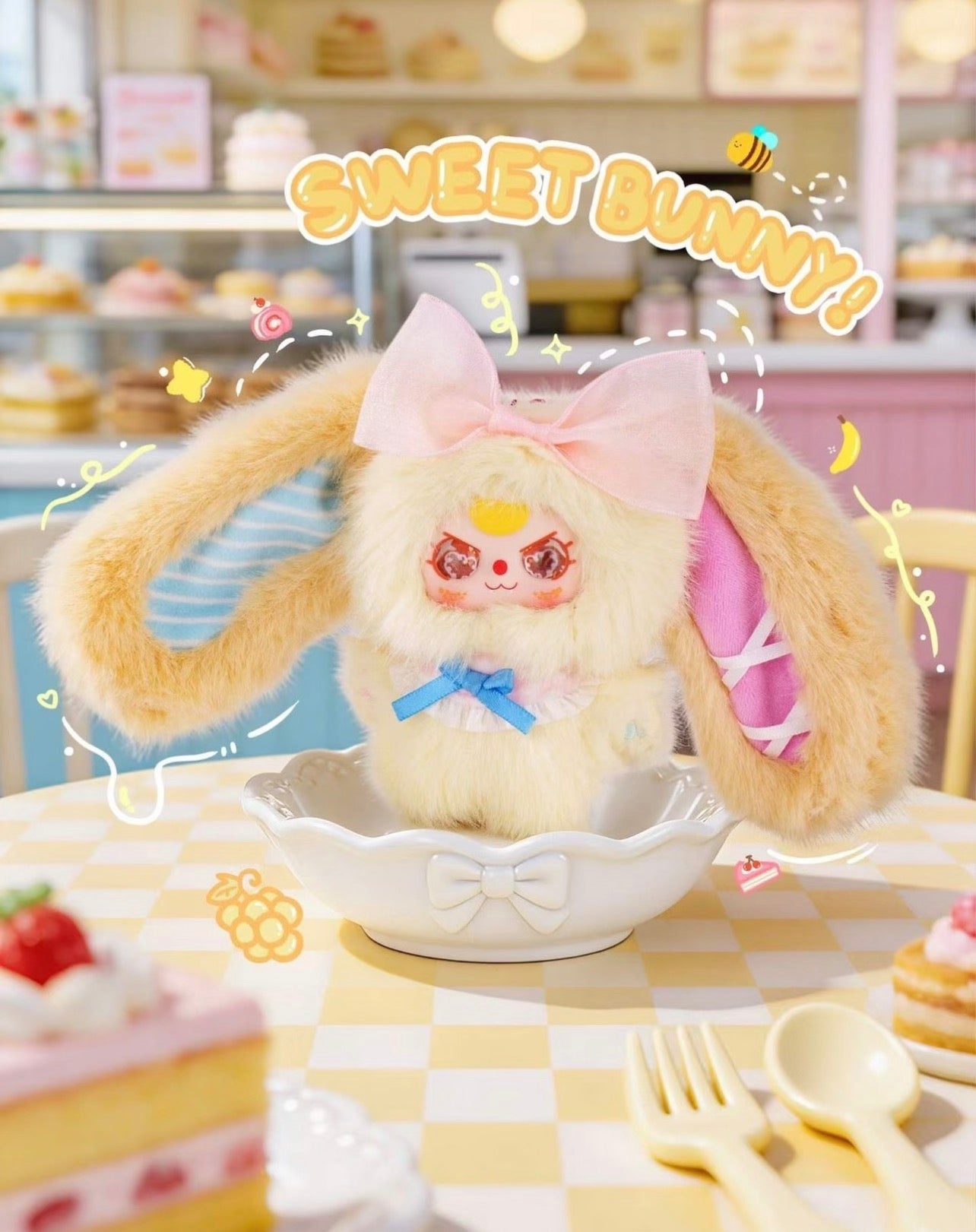 Baby Three Pocket Rabbit Series Plush Pendant Blind Box