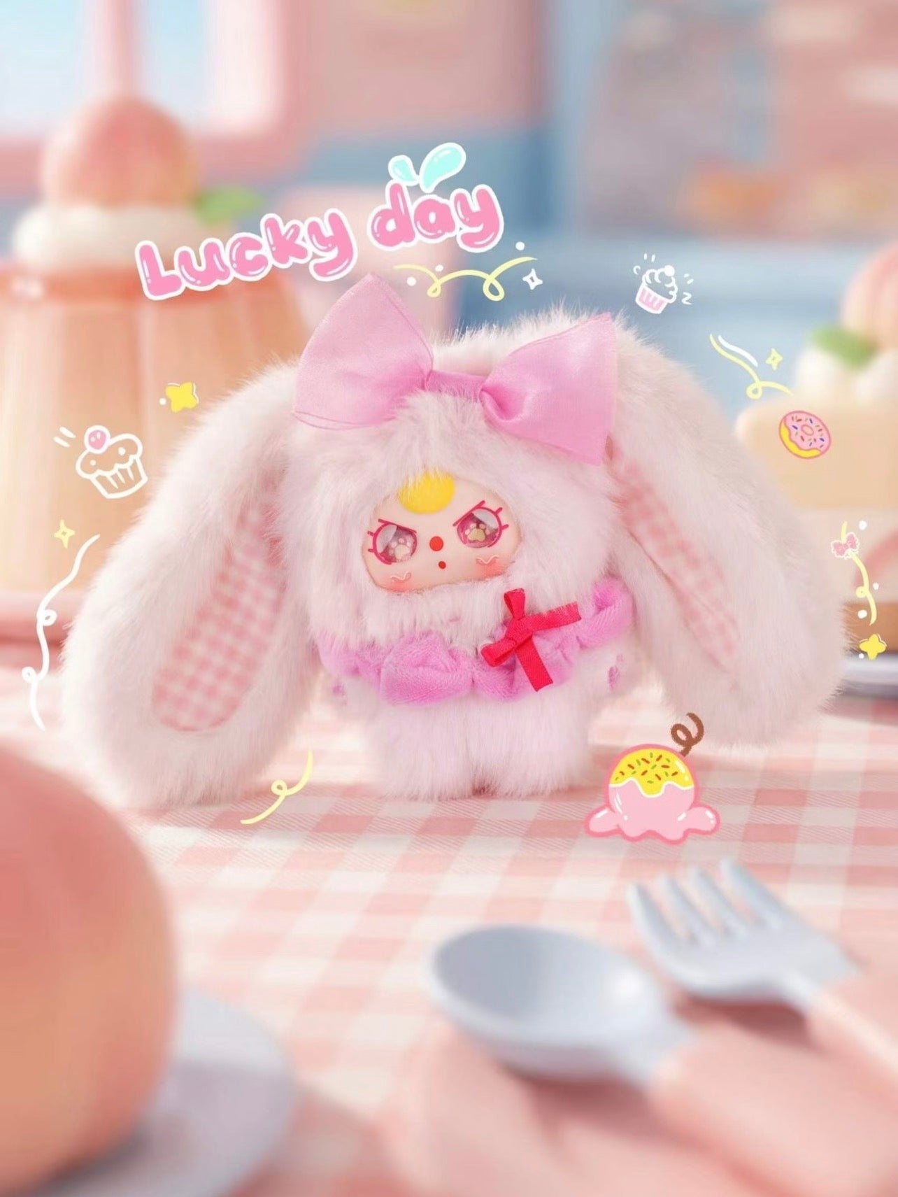 Baby Three Pocket Rabbit Series Plush Pendant Blind Box