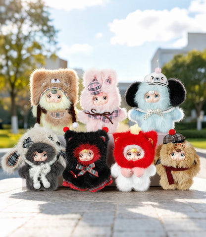 Yumi Retro Travelogue Plush Keychain Blind Box