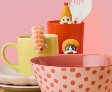 Mofusand Fried Shrimp Cat Lying Down Series Blind Box